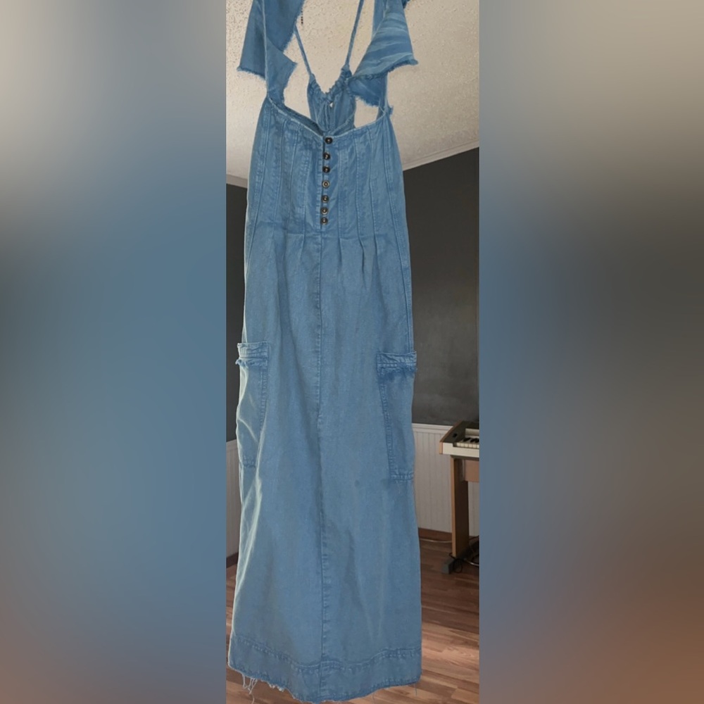 PILCRO Anthropologie Cottagecore Flutter Sleeve Midi Dress Size Large - Picture 6 of 9